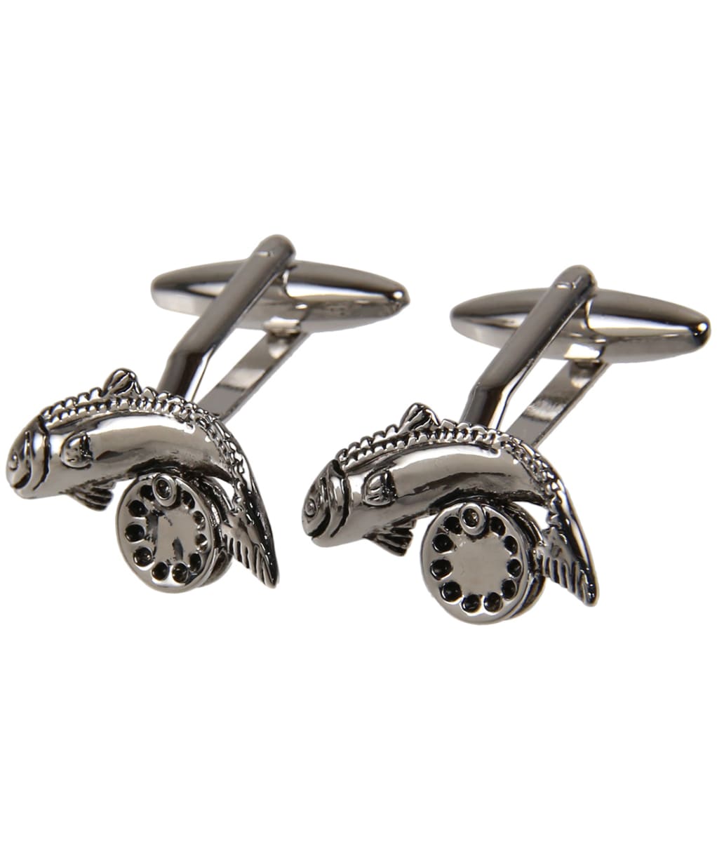 Men's Soprano Fish and Reel Cufflinks - Silver