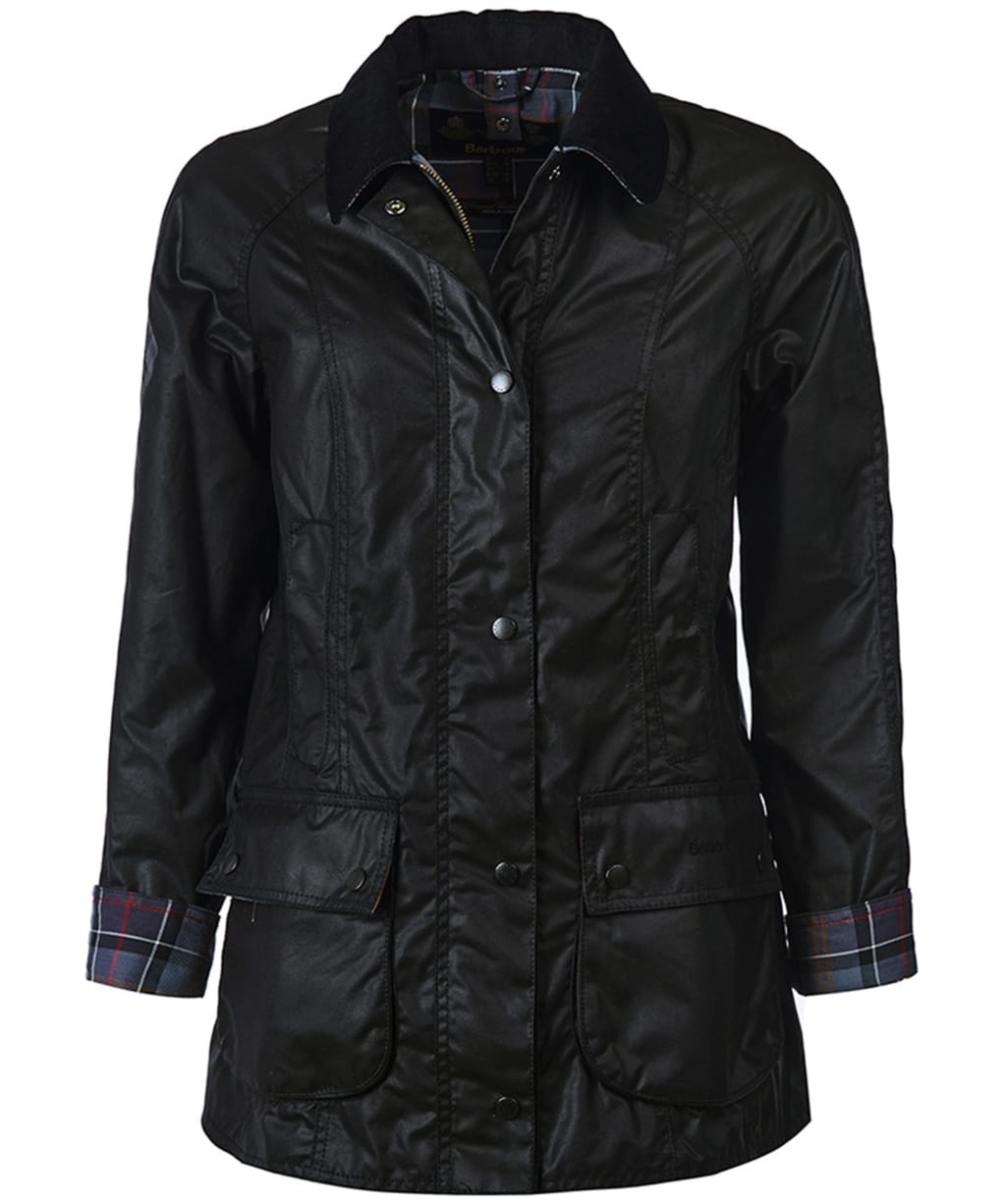 Women's Barbour Beadnell Wax Jacket - Black