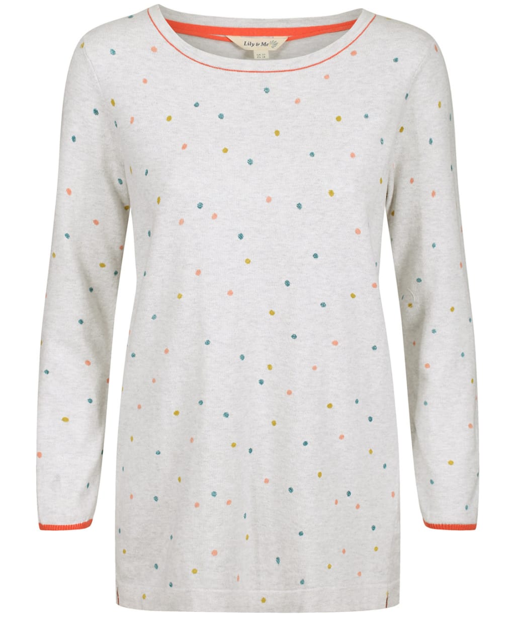 Women's Lily & Me Favourite Jumper Dotty - Silver