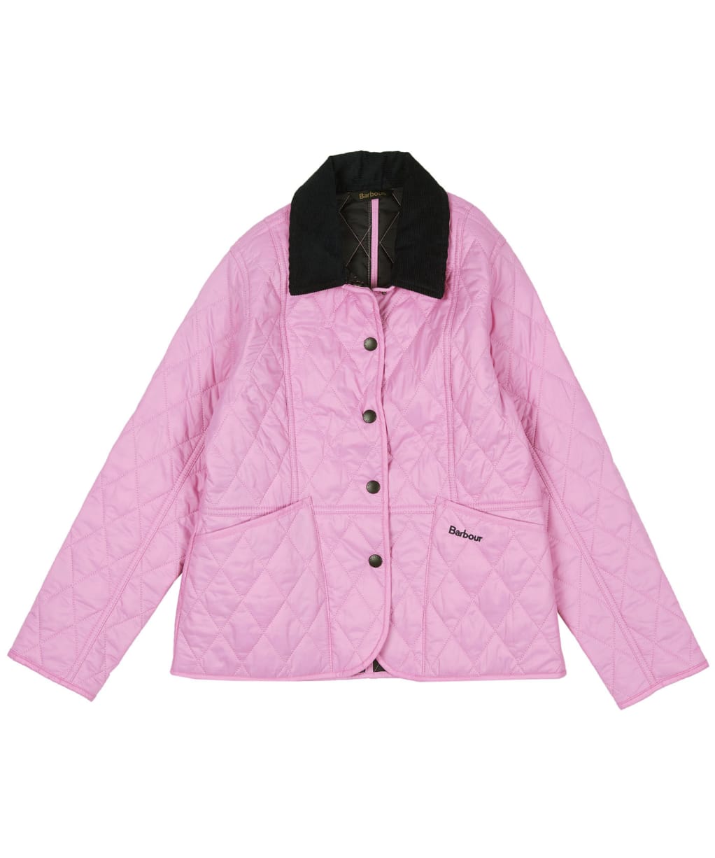 Girl's Barbour Summer Liddesdale Quilted Jacket, 2-9yrs - MOONLIGHT PINK