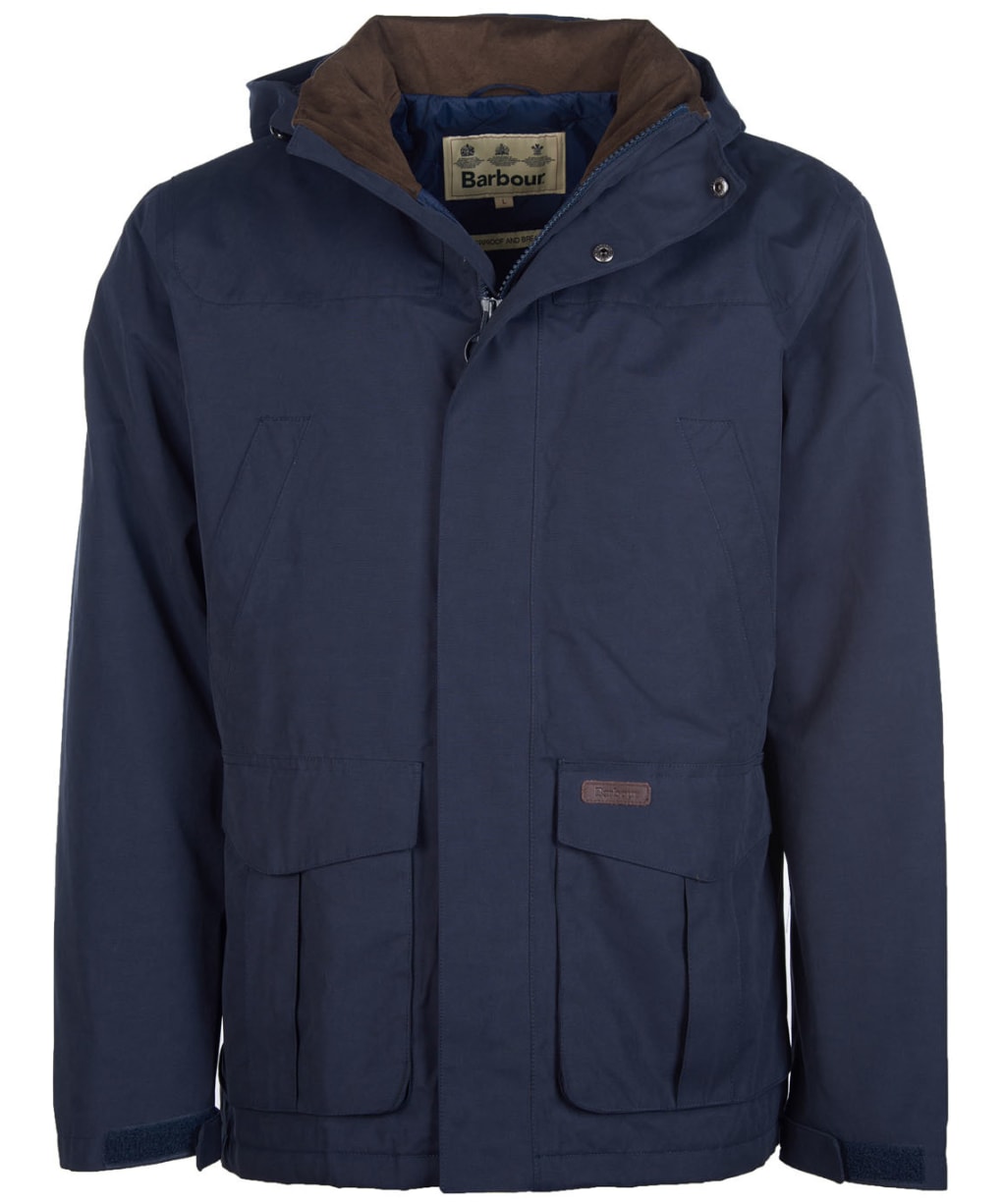 Men’s Barbour Brockstone Waterproof Jacket - Navy
