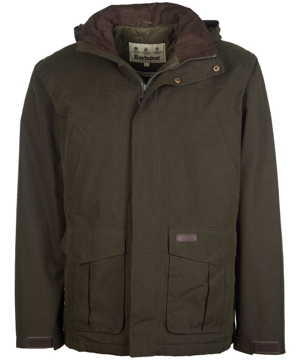 Men’s Barbour Brockstone Waterproof Jacket - Dark Olive