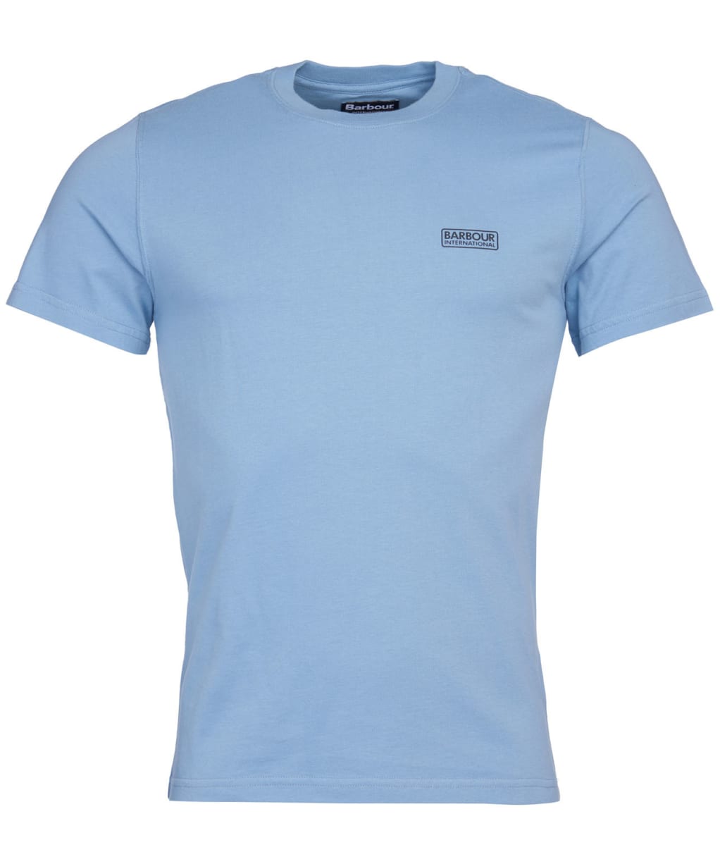 Men's Barbour International Small Logo Tee - Powder Blue