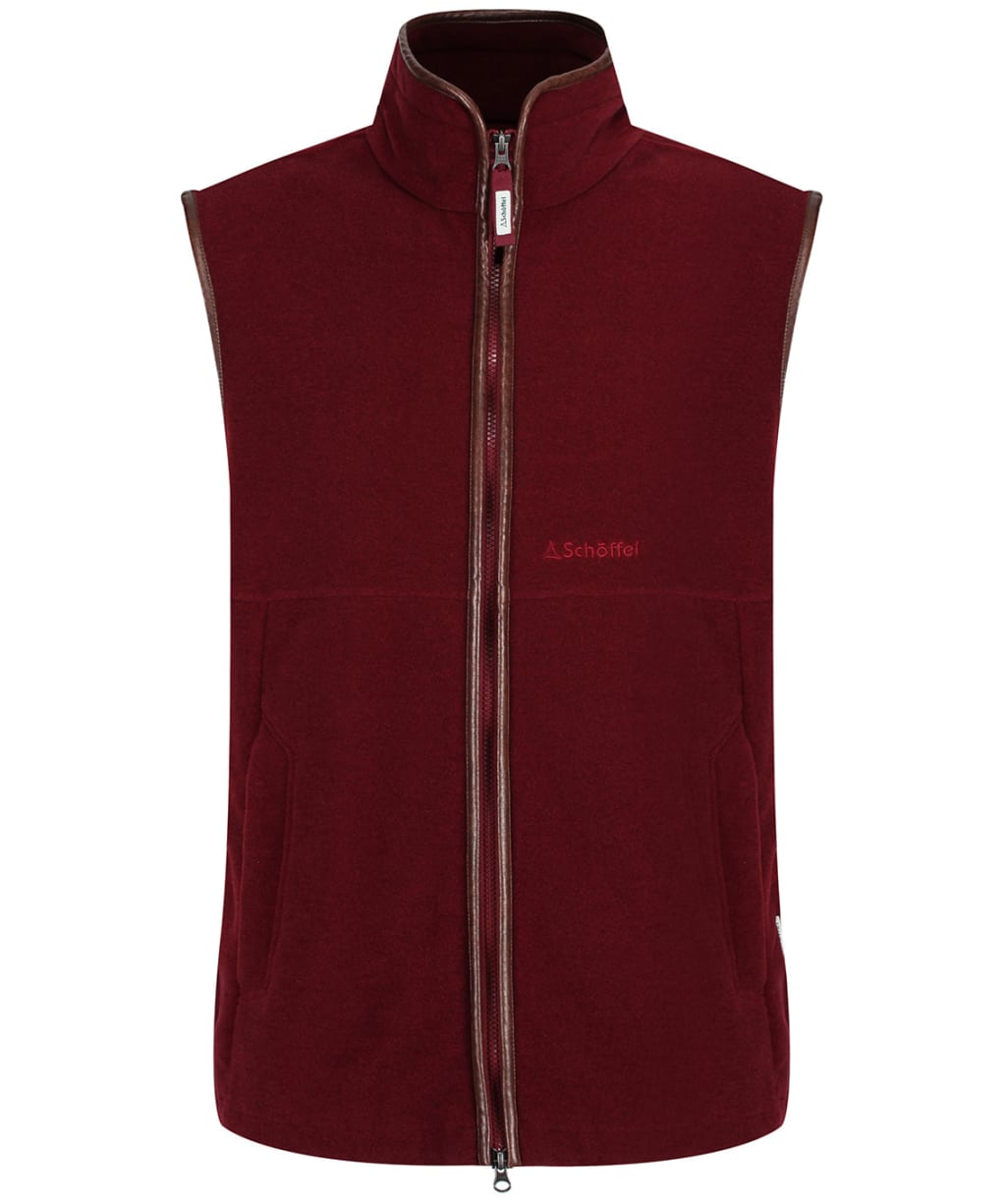 Men's Schoffel Oakham Fleece Gilet - Claret