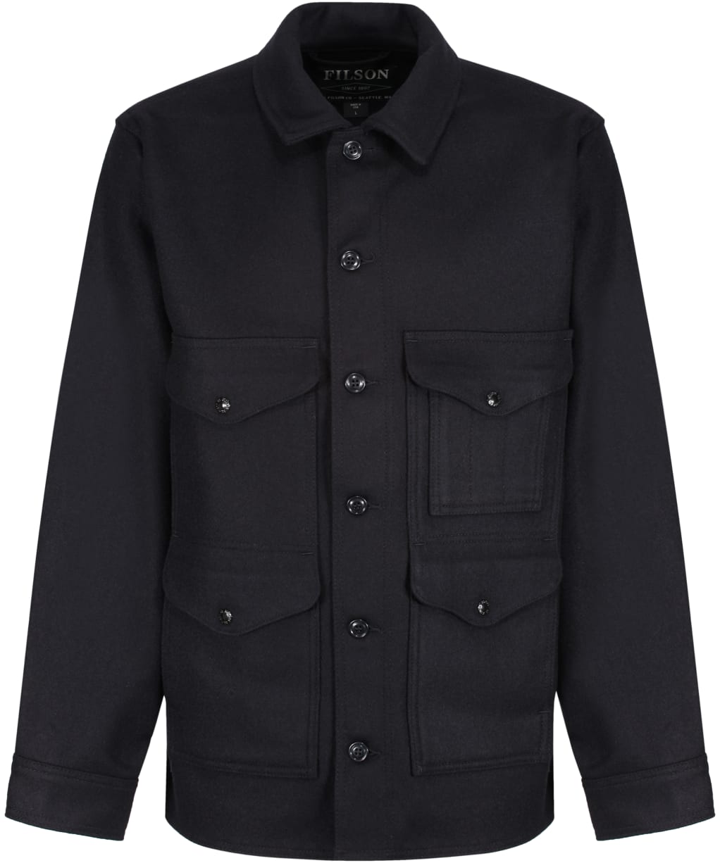 Men's Filson Mackinaw Wool Cruiser Jacket - Dark Navy