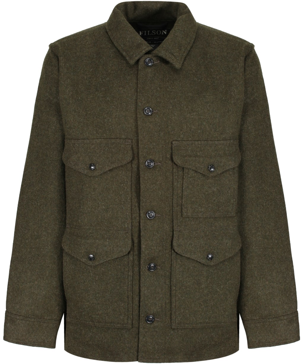 Men's Filson Mackinaw Wool Cruiser Jacket - Forest Green