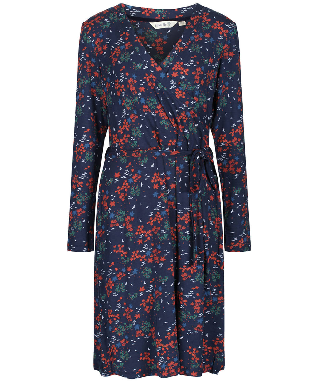 Women’s Lily & Me Winter Wrap Dress - Navy