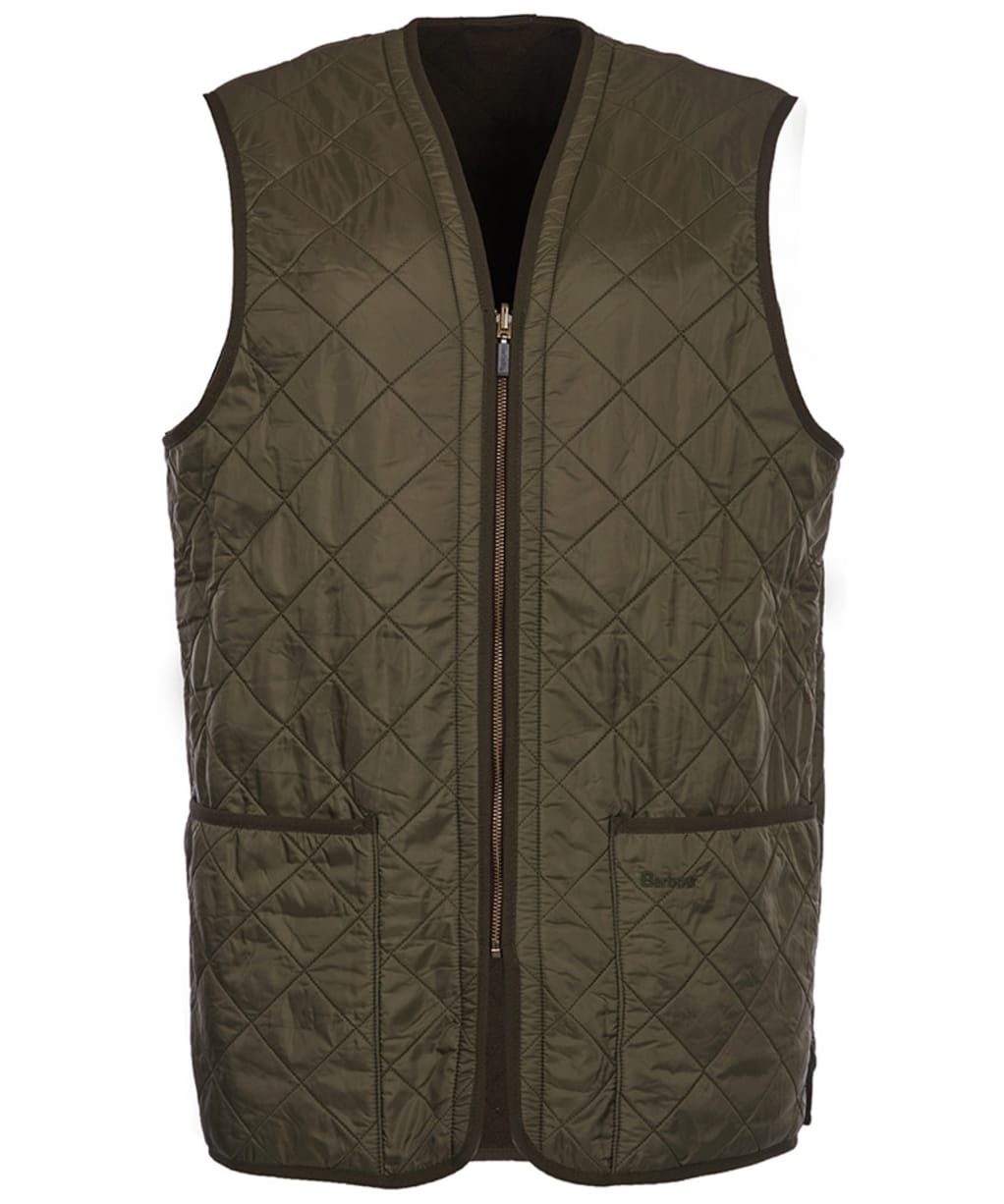 Men's Barbour Polarquilt Waistcoat / Zip-In Liner - Olive