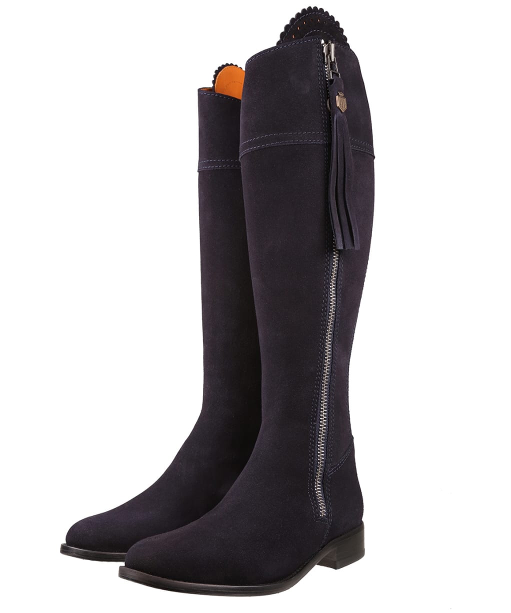 Women's Fairfax & Favor Sporting Fit Regina Boots - Navy Suede