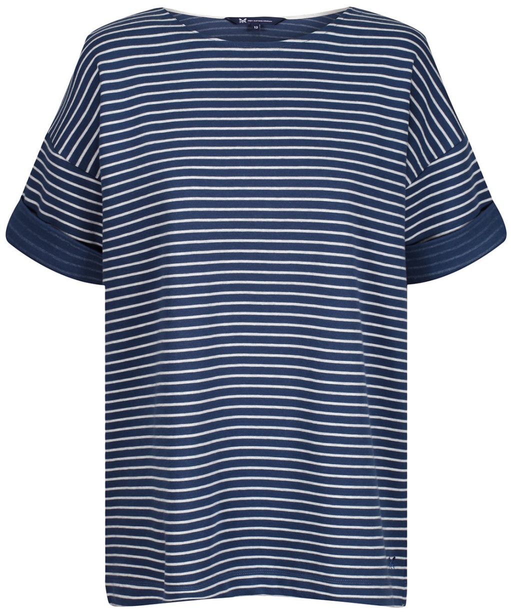 Women’s Crew Clothing Corten Top - White/Navy