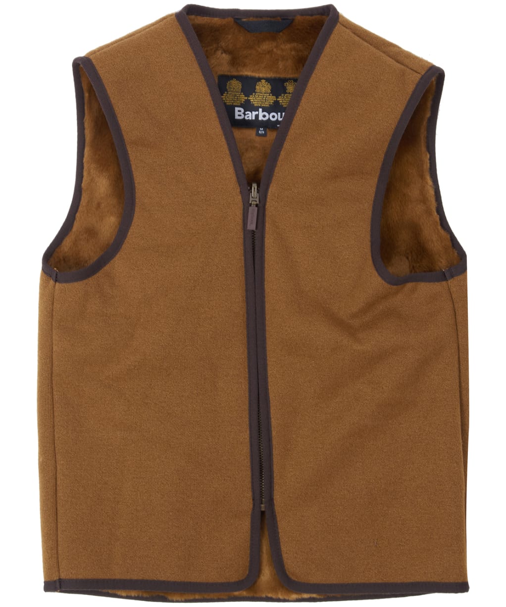 Barbour Children's Beaufort Waistcoat / Zip-in Liner, 2-9yrs - Brown