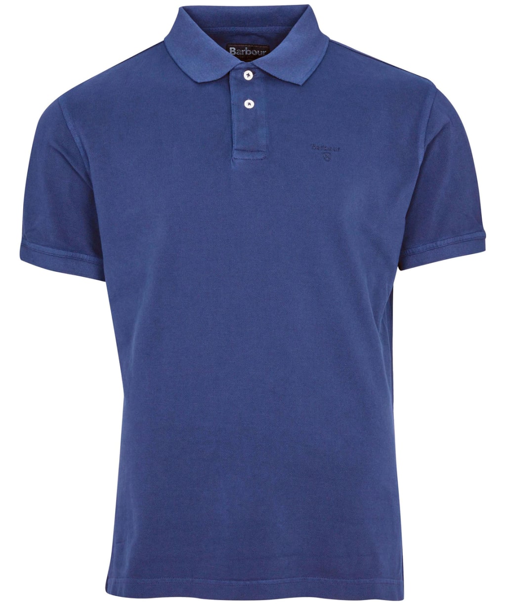 Washed Sports Polo - Navy