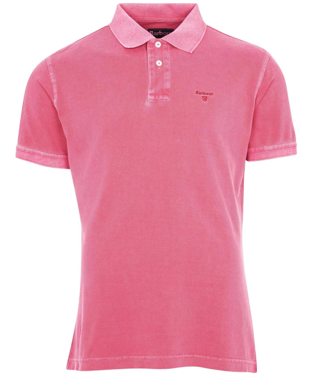 Washed Sports Polo - Fuchsia