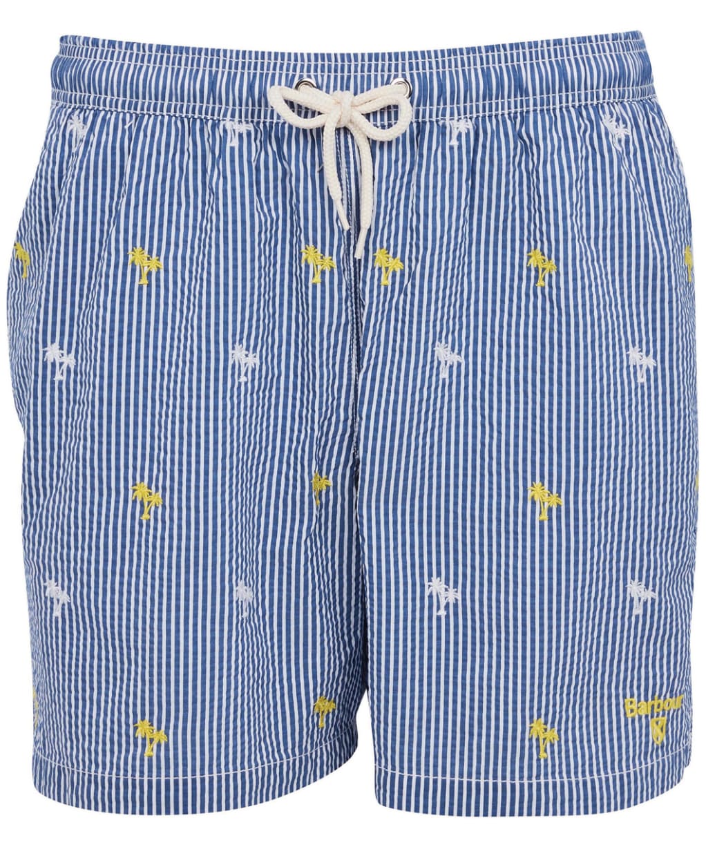 Men’s Barbour Palm Stripe Swim Shorts - Navy