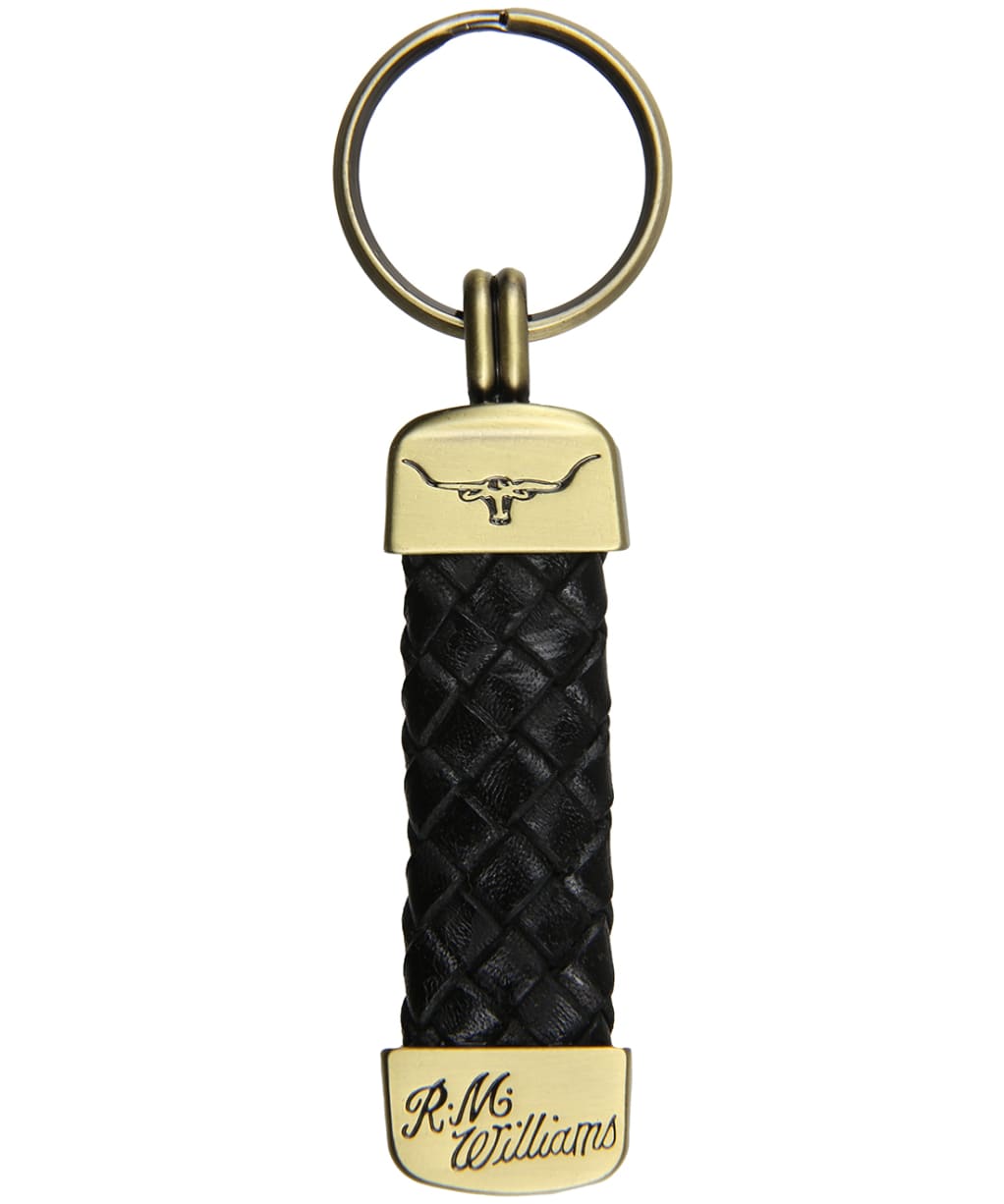 R.M. Williams Brass Key Ring - Black