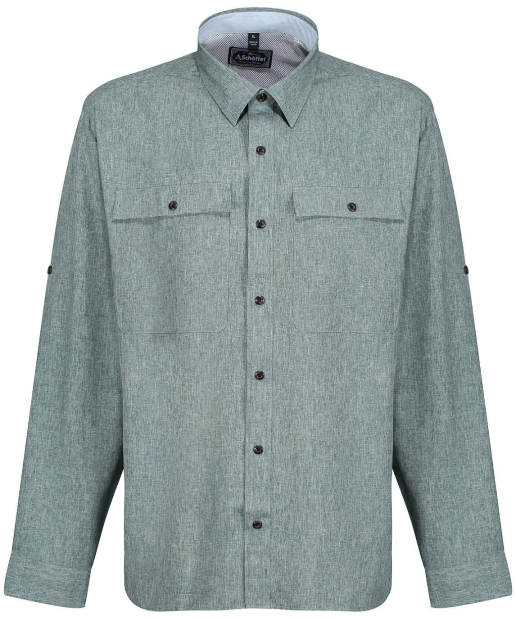 Men’s Schoffel Findhorn Technical Fishing Shirt - Dark Olive