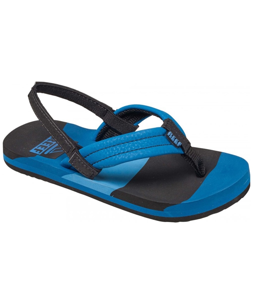 Boy's Reef Ahi Flip Flops - Littles - Blue Multi Line