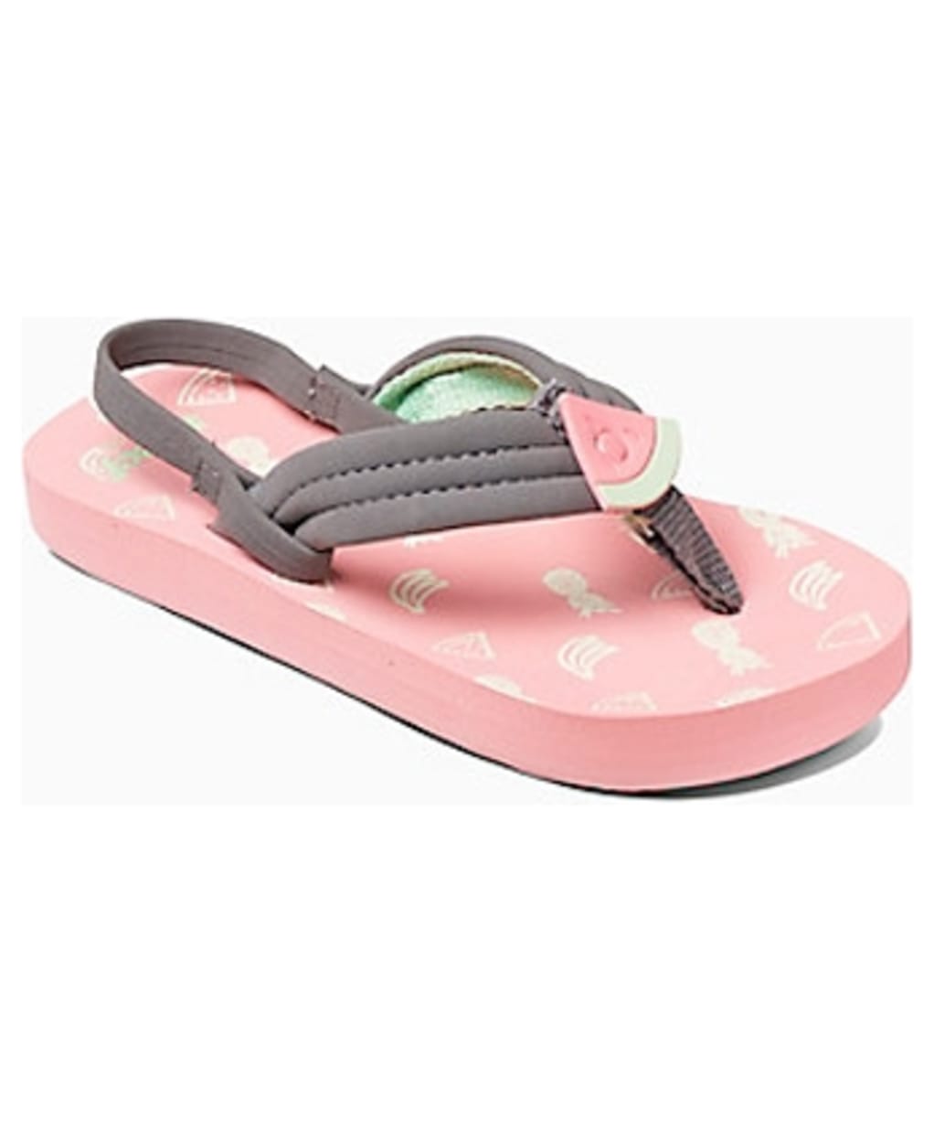 Girl's Reef Little Ahi Fruits Flip Flops - Littles - Watermelon