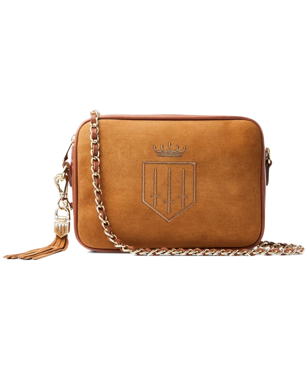 Women’s Fairfax & Favor Finsbury Cross Body Bag - Tan Suede