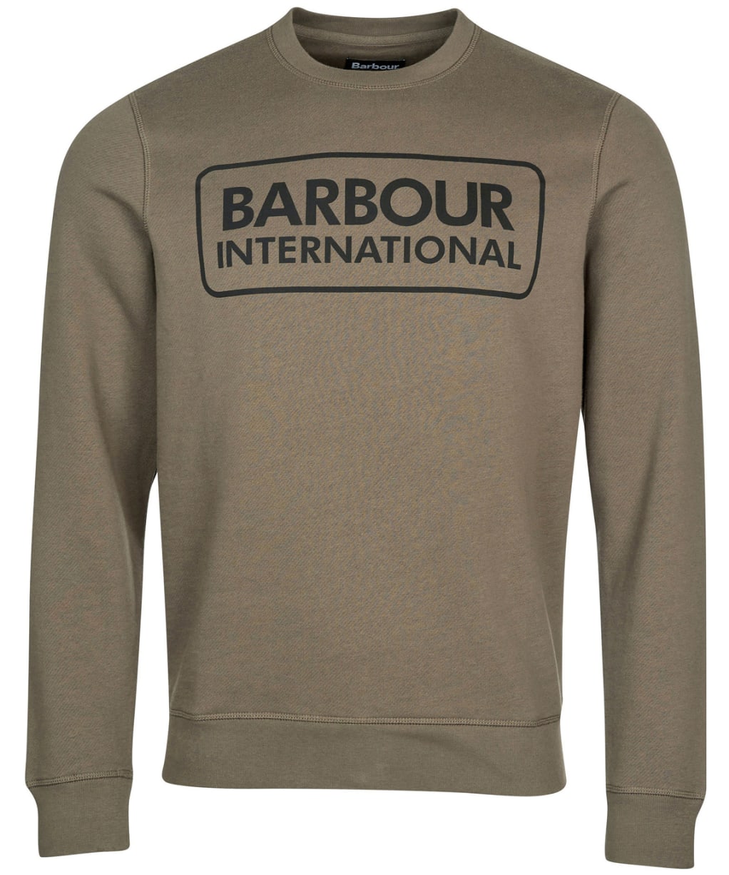 Men's Barbour International Large Logo Sweater - DUSKY KHAKI