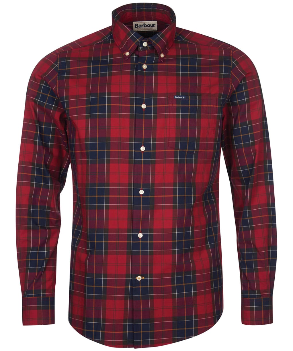 Men’s Barbour Wetherham Tailored Shirt - Red
