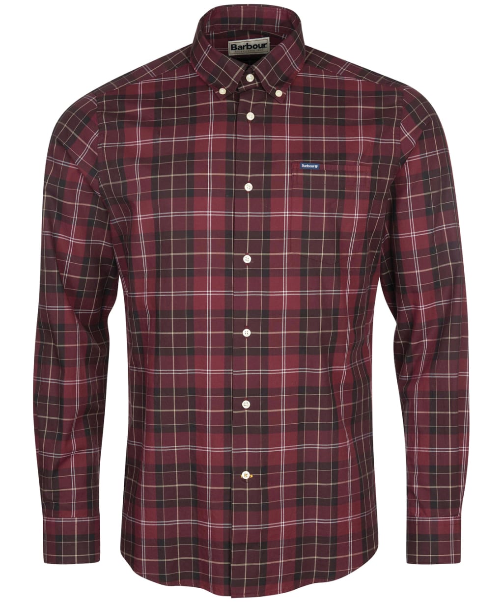 Men’s Barbour Wetherham Tailored Shirt - WINTER RED