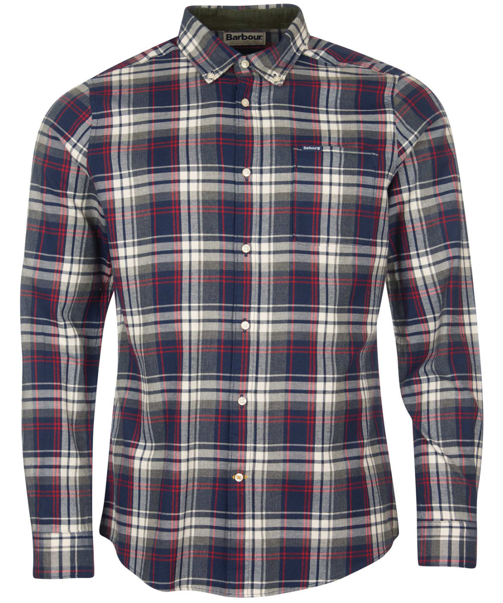 Men’s Barbour Crossfell Tailored Shirt - Navy Check