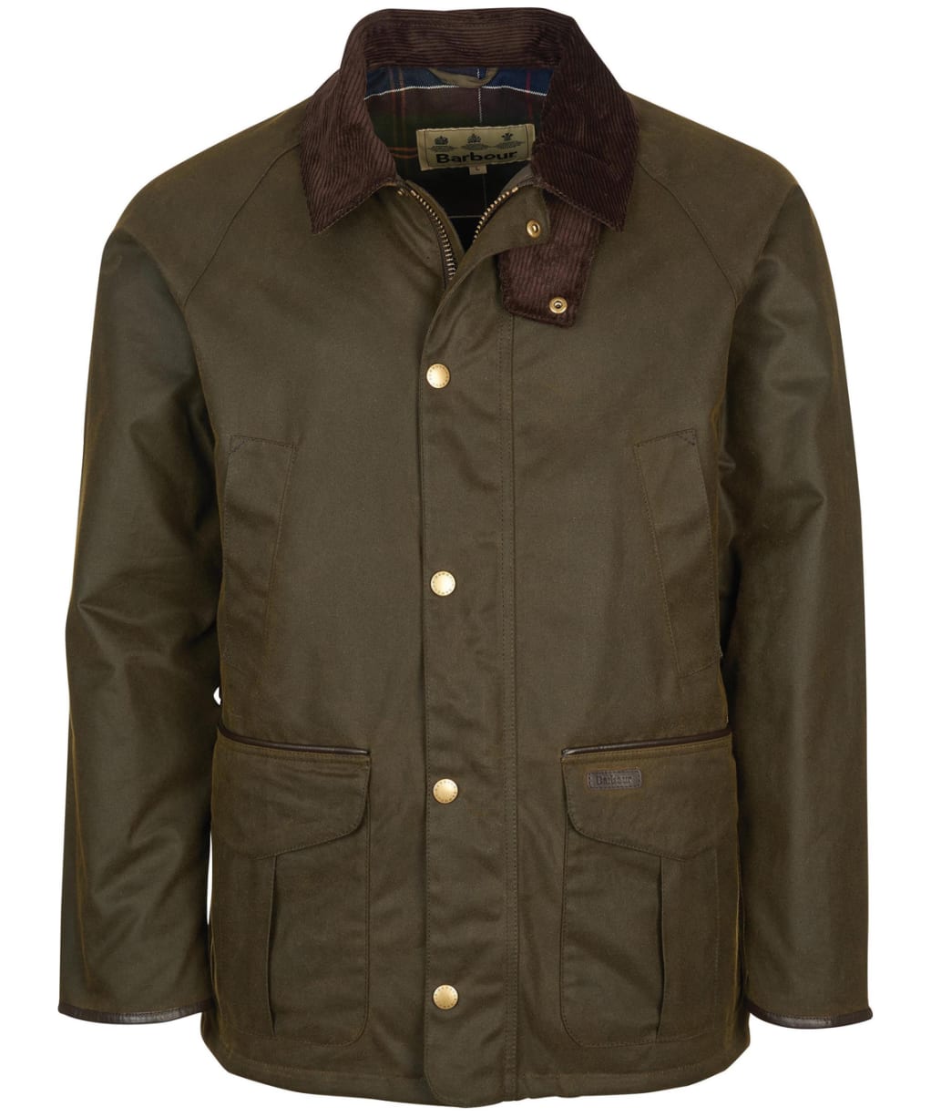 Men’s Barbour Stratford Wax Jacket - Olive