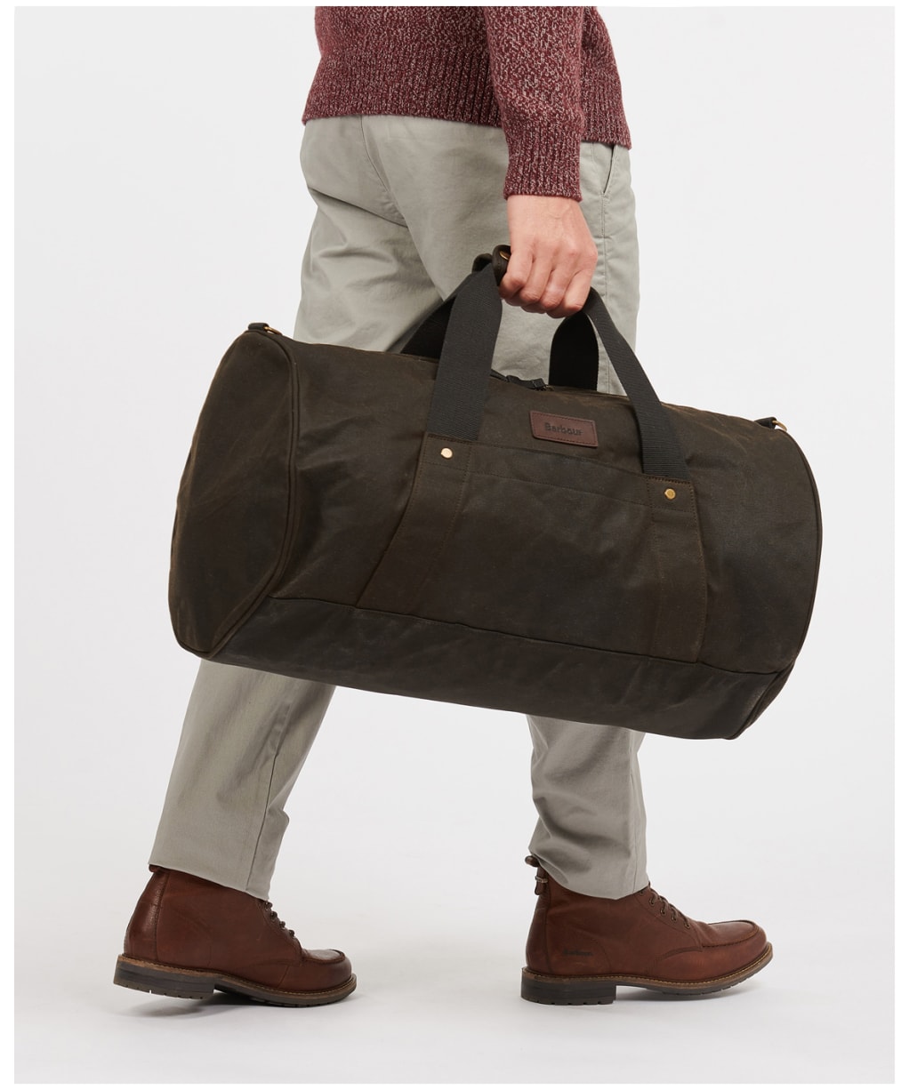 Barbour Explorer Wax Duffle Bag - Olive