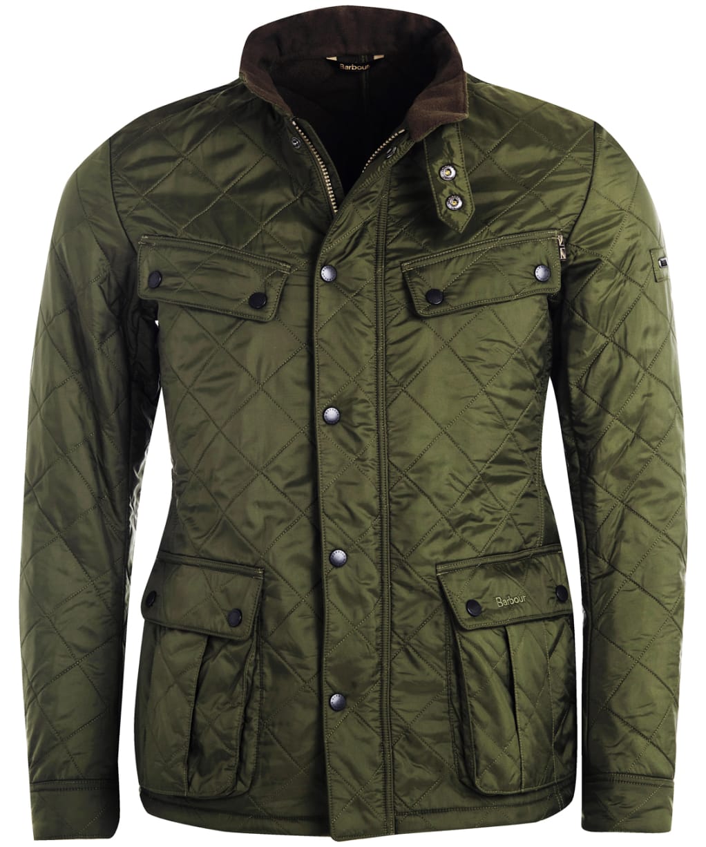 Men's Barbour International Ariel Polarquilt Jacket - Olive