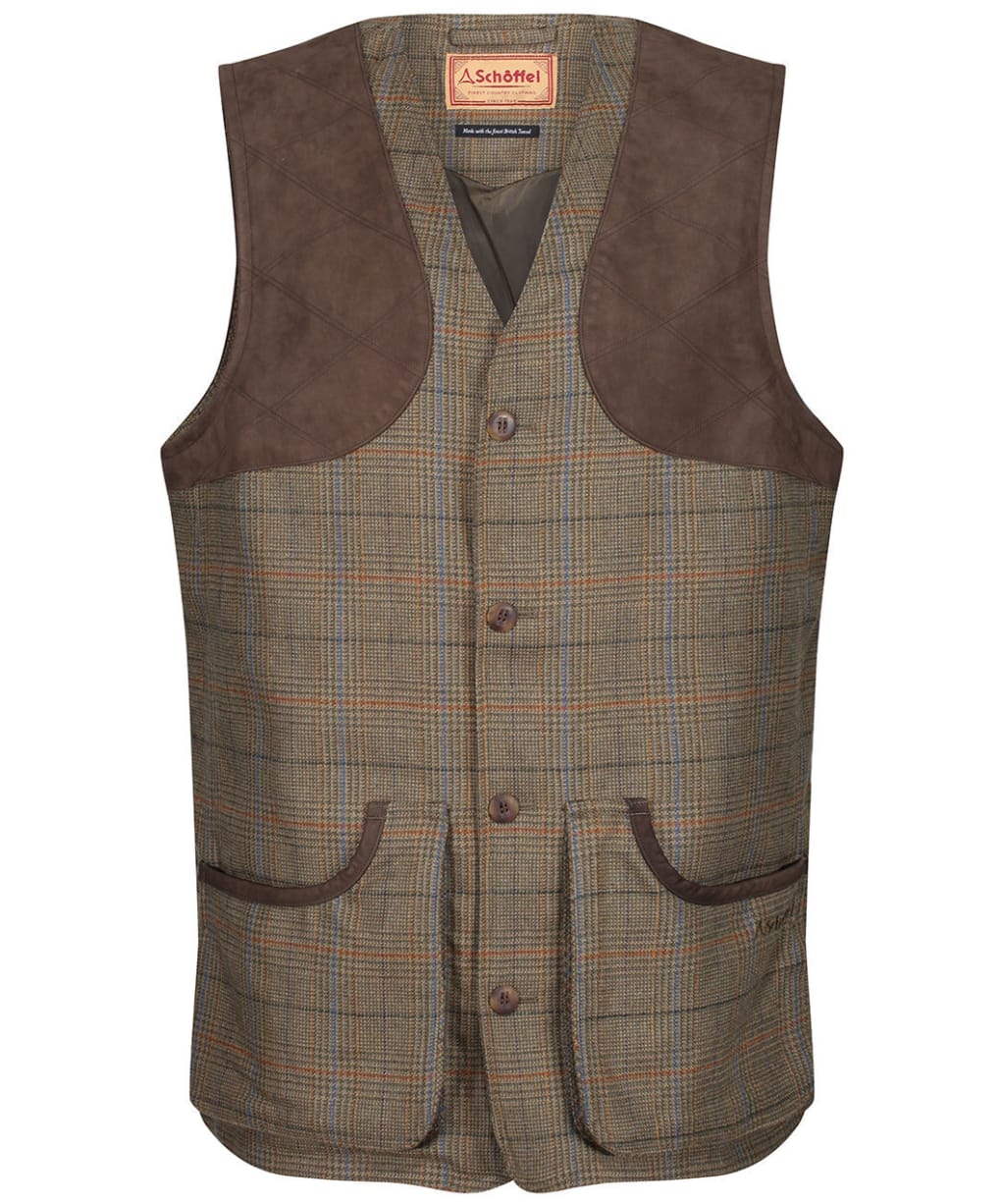 Men's Schoffel Ptarmigan Tweed Waistcoat II - Arran Tweed