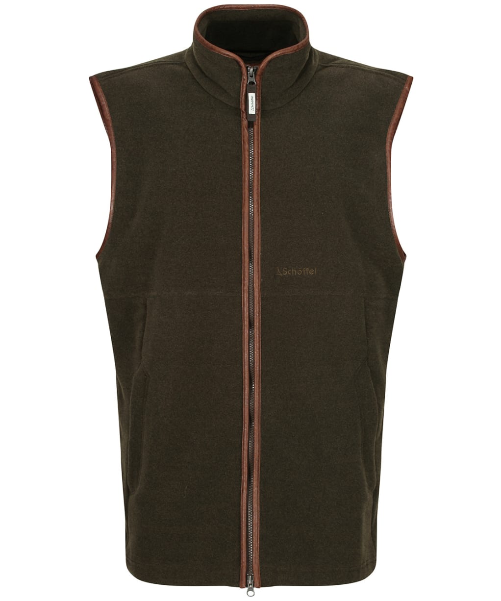 Men's Schoffel Oakham Fleece Gilet - Dark Olive