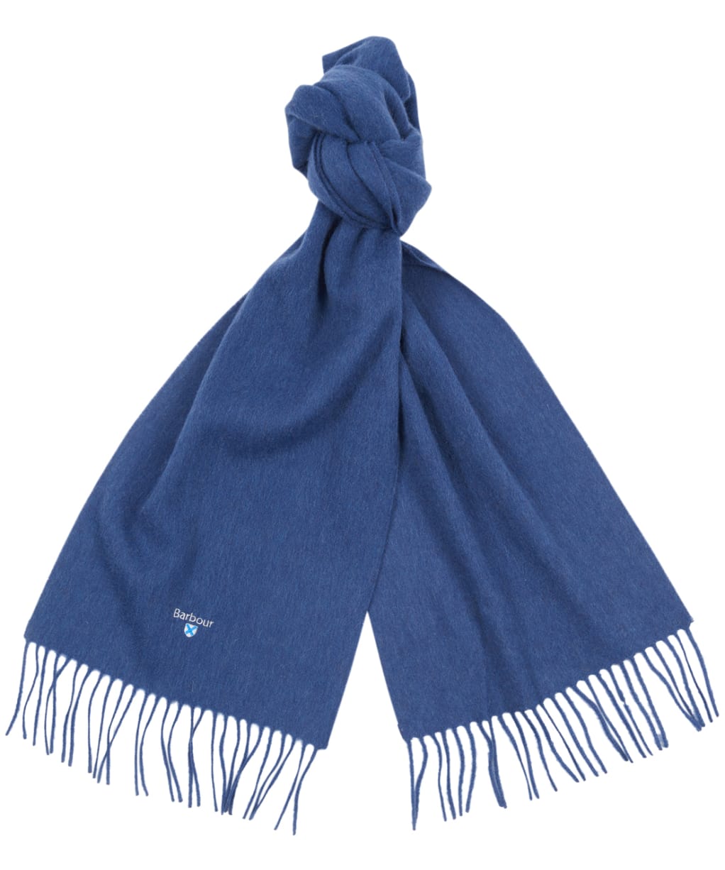 Barbour Plain Lambswool Scarf - True Navy
