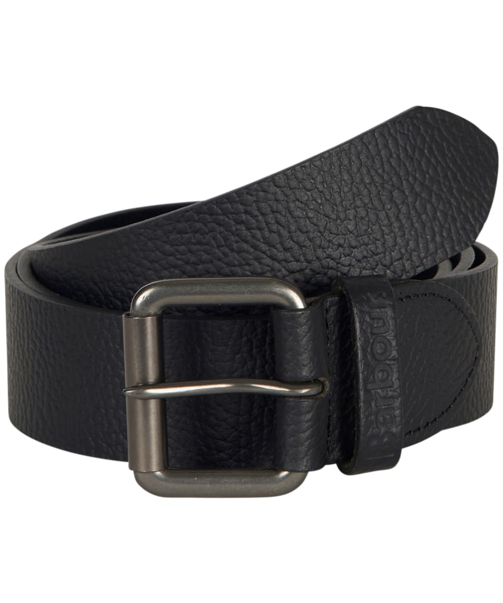 Barbour Allaton Leather Belt - Black Pebble