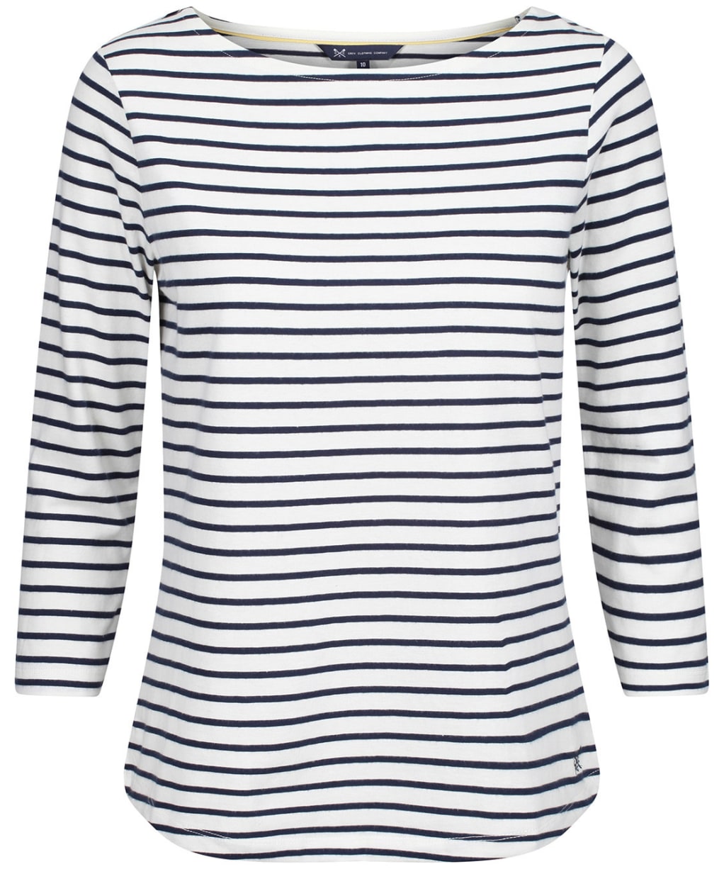 Women’s Crew Clothing Essential Breton Top - White/Navy