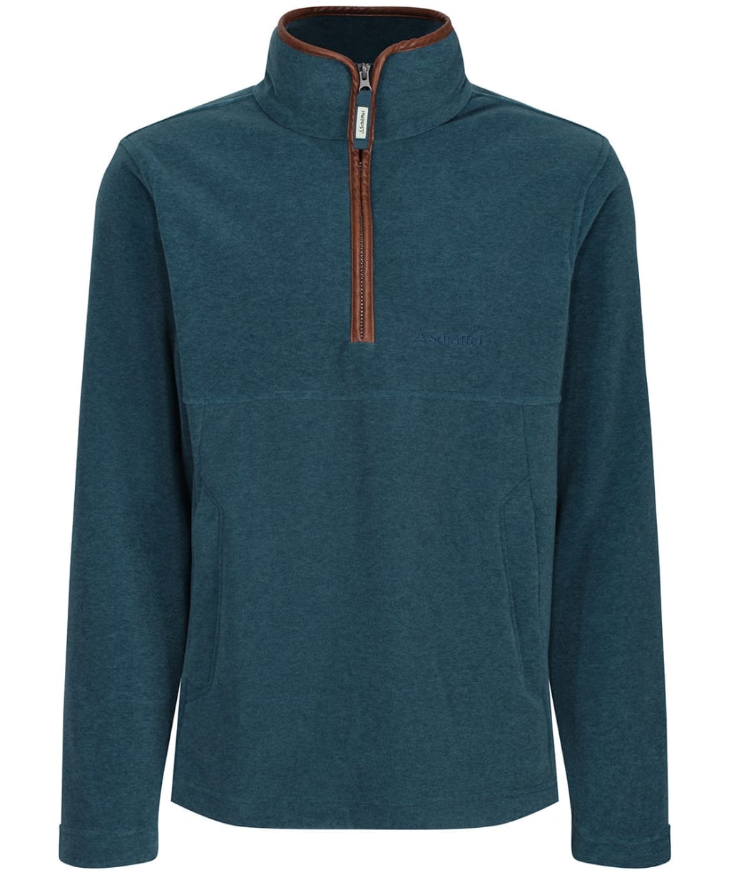 Men's Schoffel Berkeley 1/4 Zip Fleece - Dark Teal
