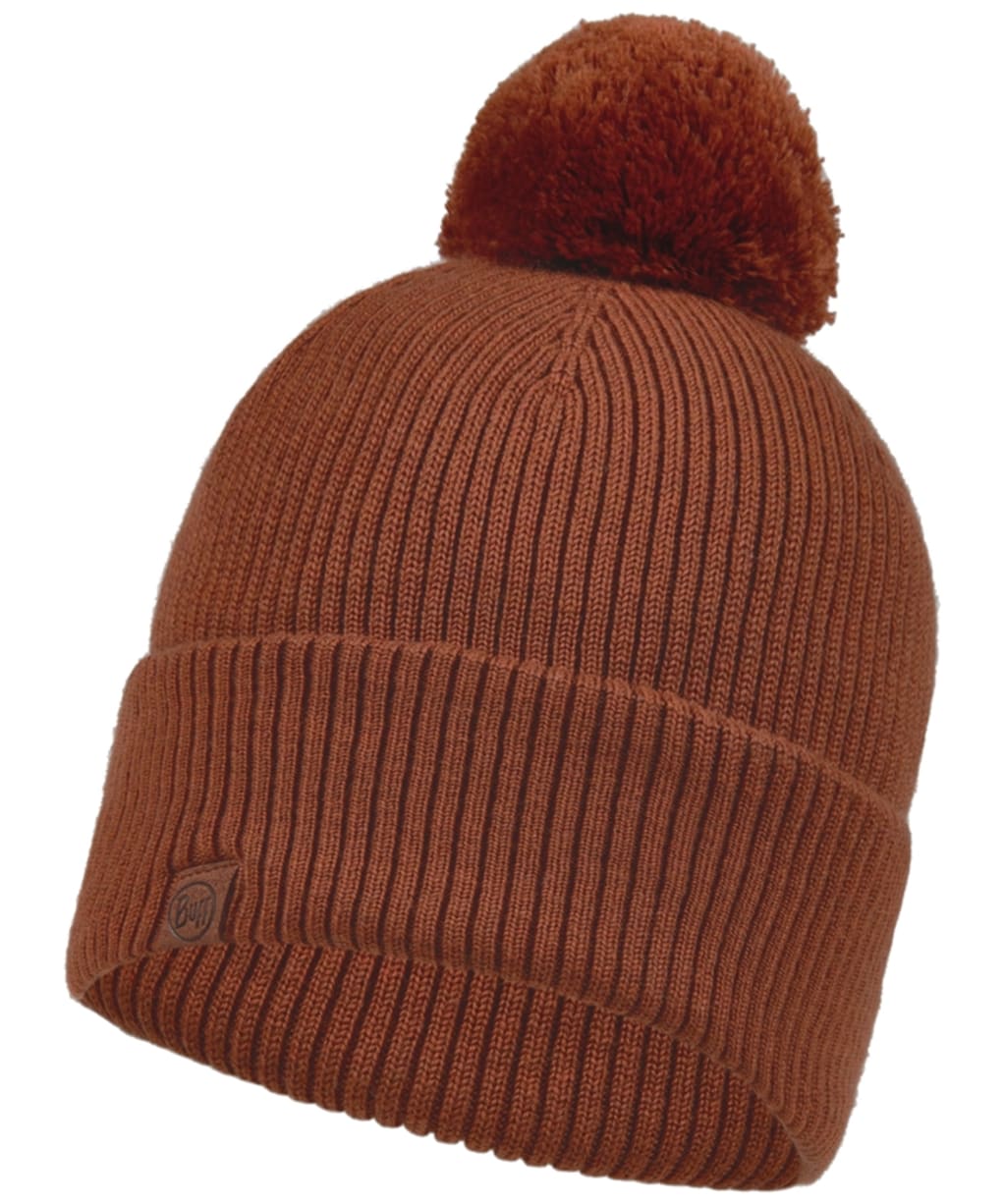 Buff Merino Midweight Wool Tim Beanie - Rusty