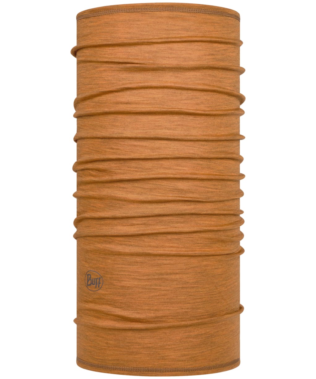 Buff Merino Lightweight Solid Necktube  - Mustard