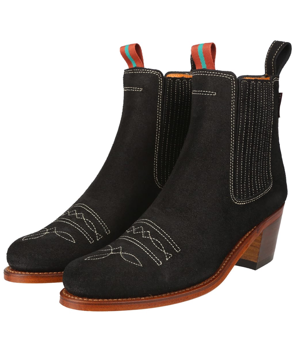 Women’s Penelope Chilvers Salva Oiled Suede Boots - Black