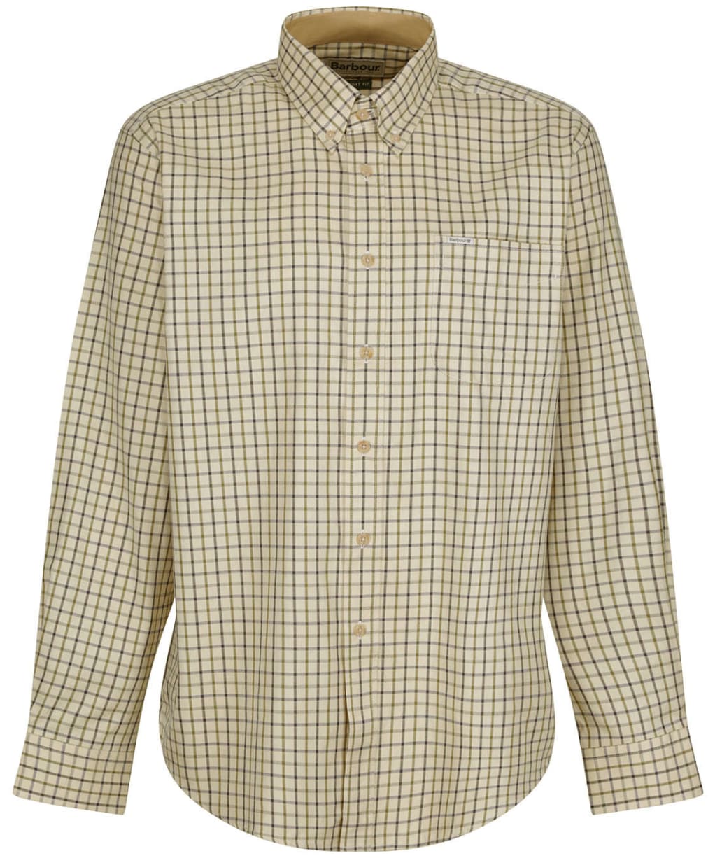 Men's Barbour Sporting Tattersall Shirt - Long Sleeve - NAVY/OLIVE 2