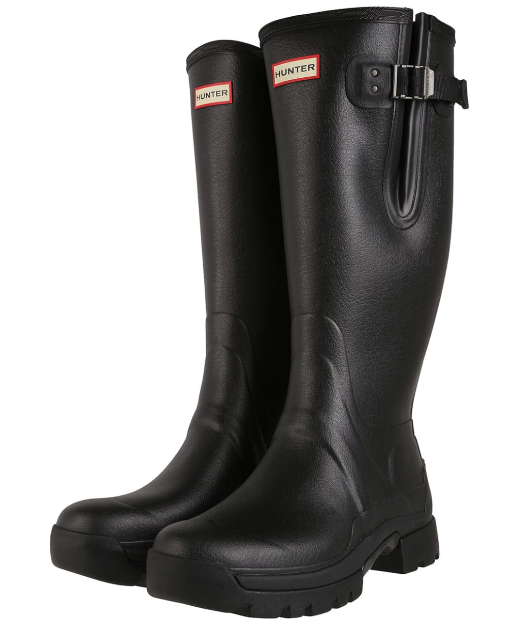 Men’s Hunter Balmoral Side Adjustable Neo Lined Tech Sole Boots – Tall - Black