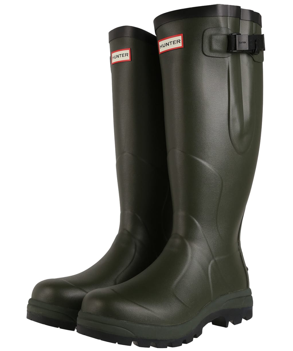 Hunter Unisex Balmoral Classic Side Adjustable Boots – Tall - Dark Olive
