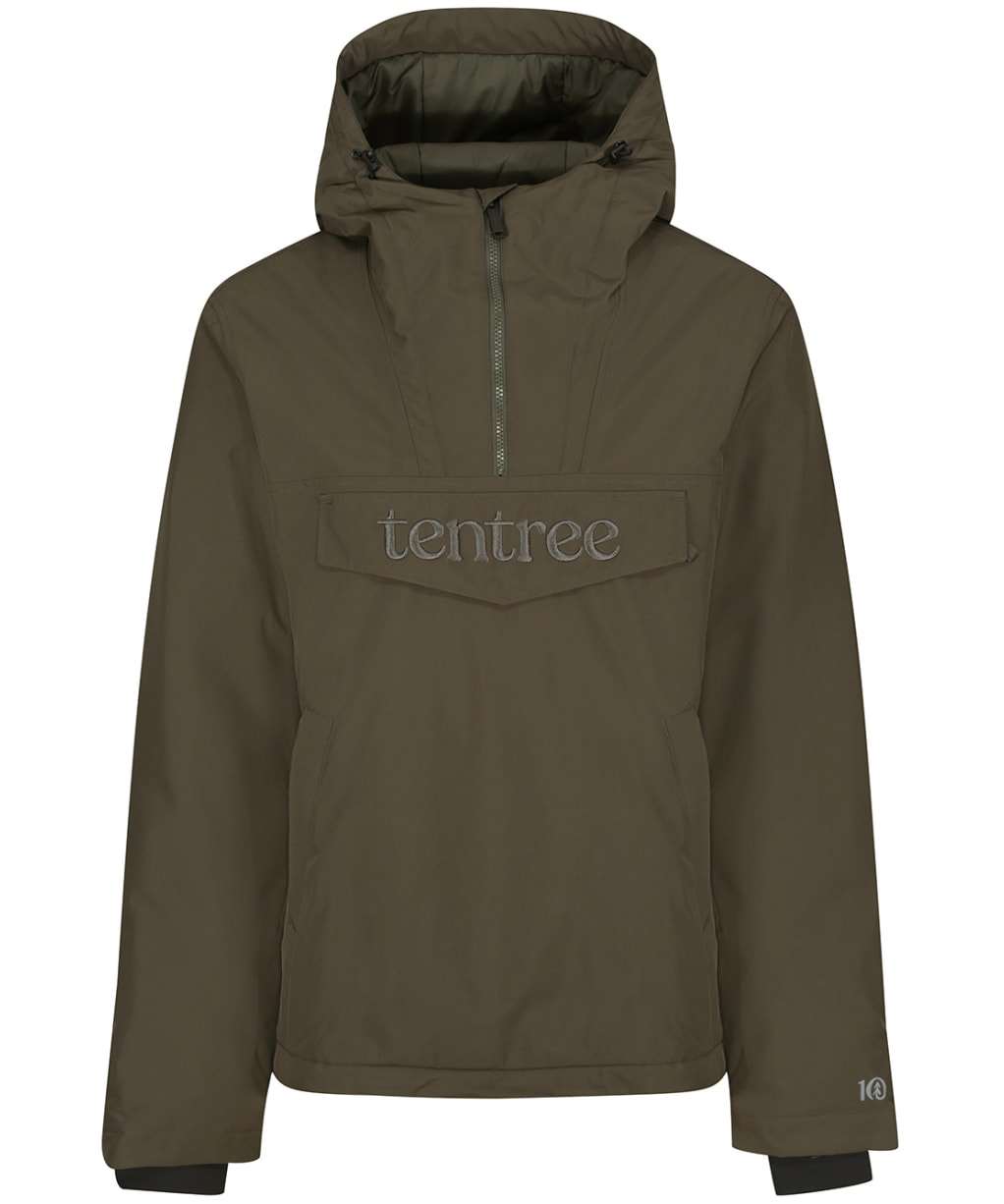 Men’s Tentree Cloud Shell Anorak - Black Olive Green