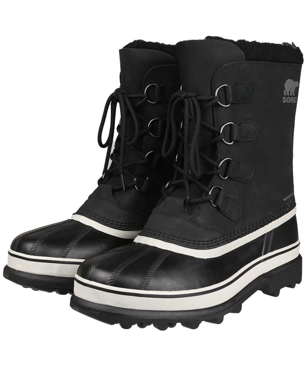 Men’s Sorel Caribou Waterproof Boots - Black / Dark Stone