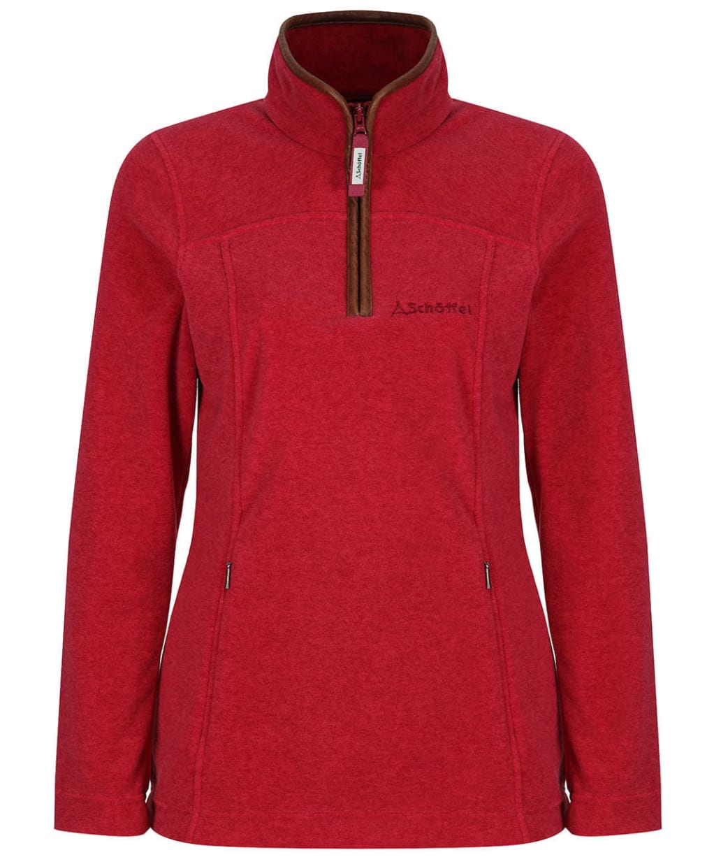 Women's Schoffel Tilton 1/4 Zip Fleece - Pomegranate