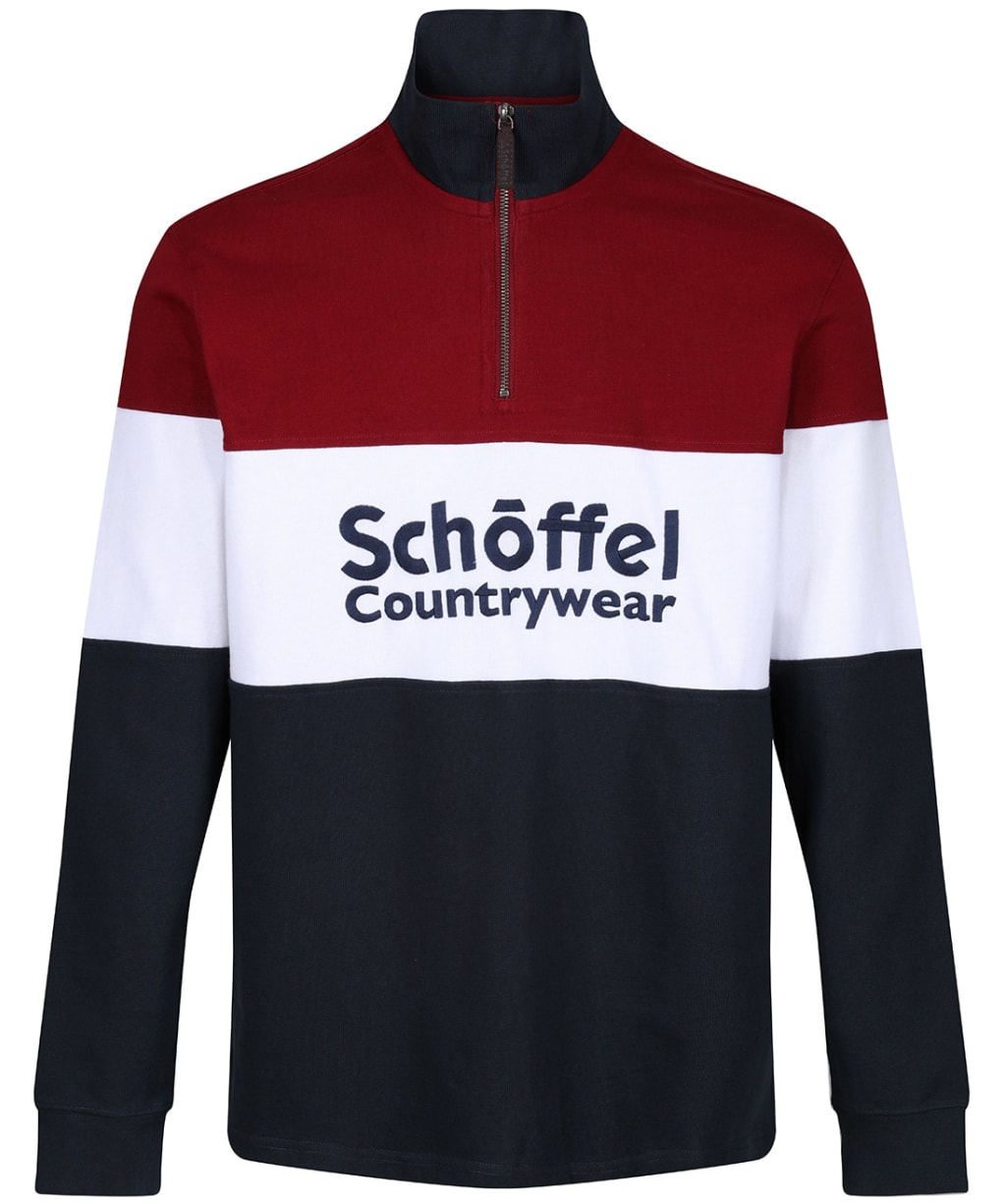 Men’s Schoffel Exeter Heritage 1/4 Zip - Bordeaux