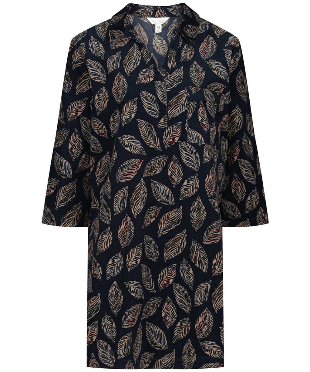 Women's Seasalt Cobland Tunic - Ripple Leaves Dark Night