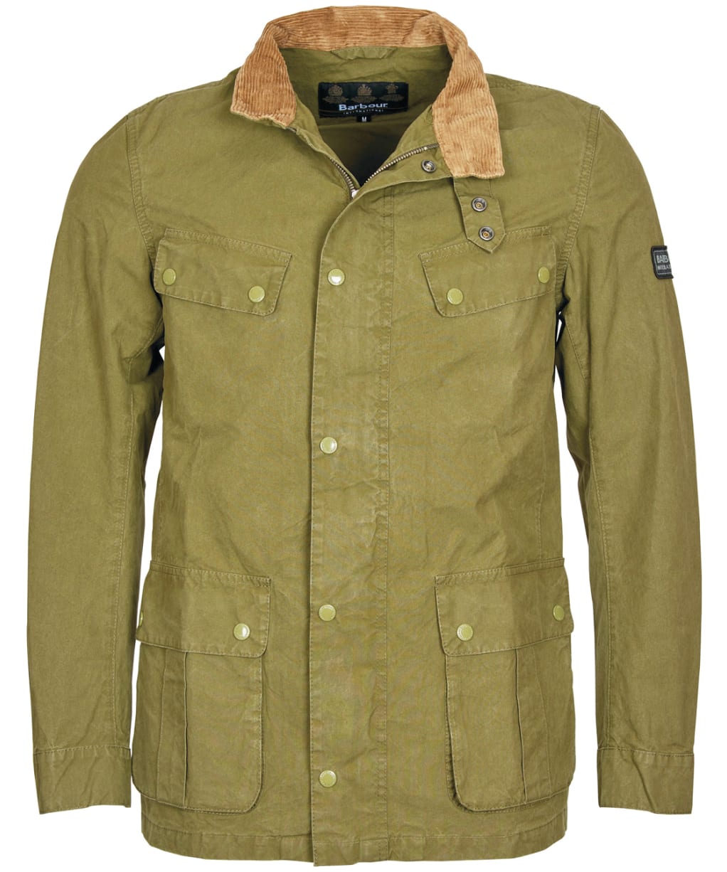 Men's Barbour International Summer Wash Duke Casual Jacket - Dusky Green