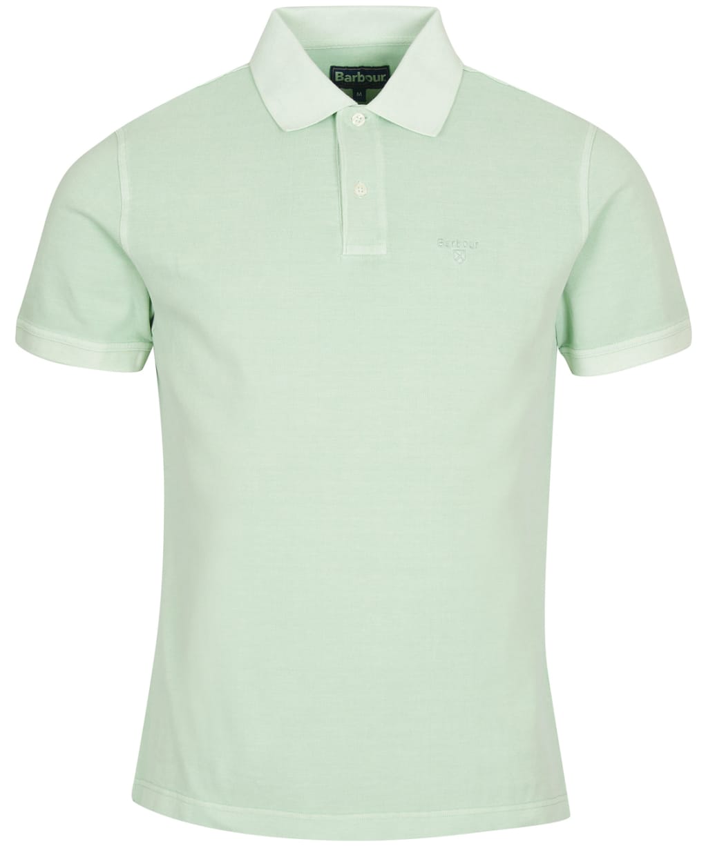 Men's Barbour Washed Sports Polo Shirt - DUSTY MINT