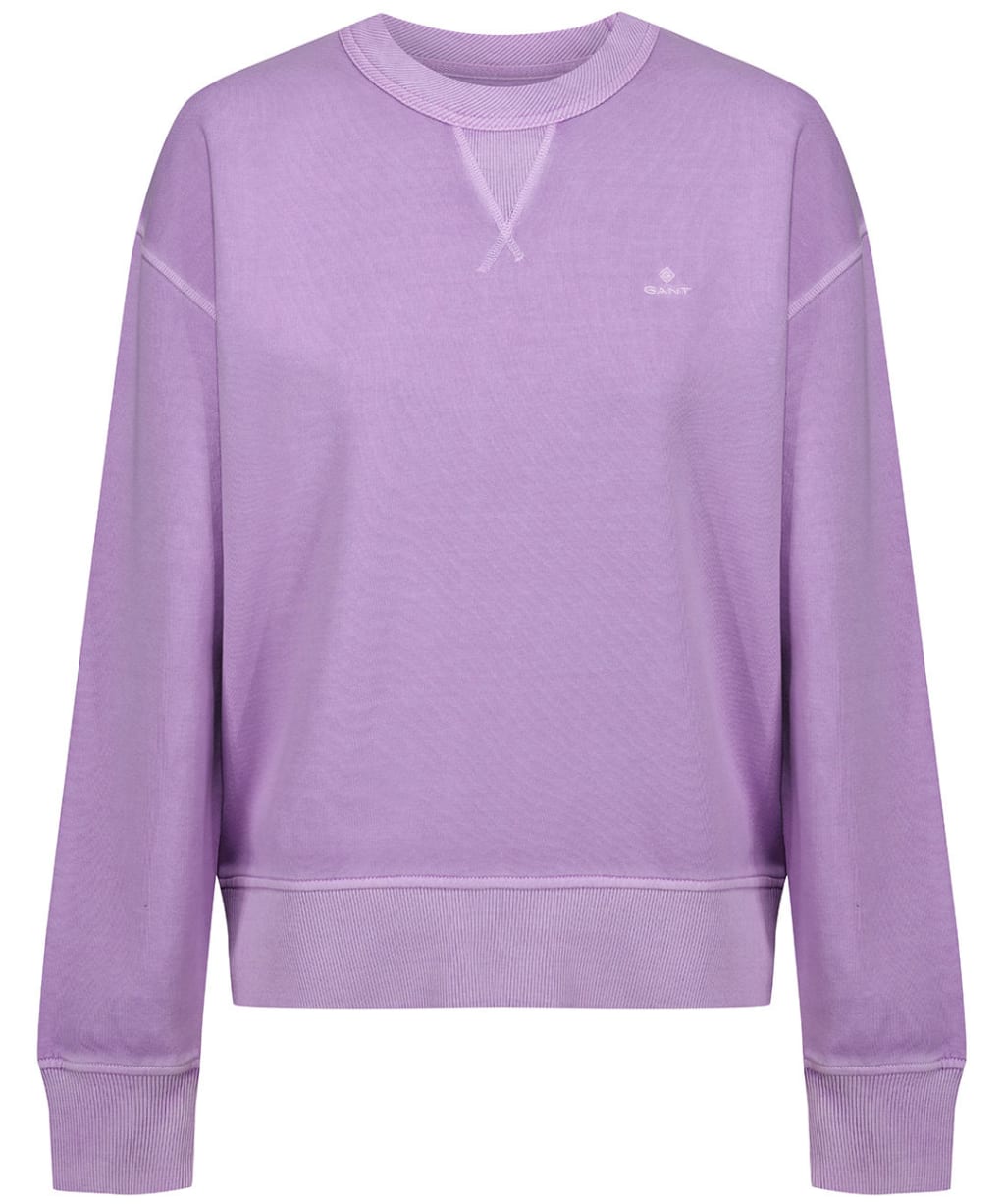 Women’s GANT Sunfaded Crew Neck Sweater - Crocus Purple